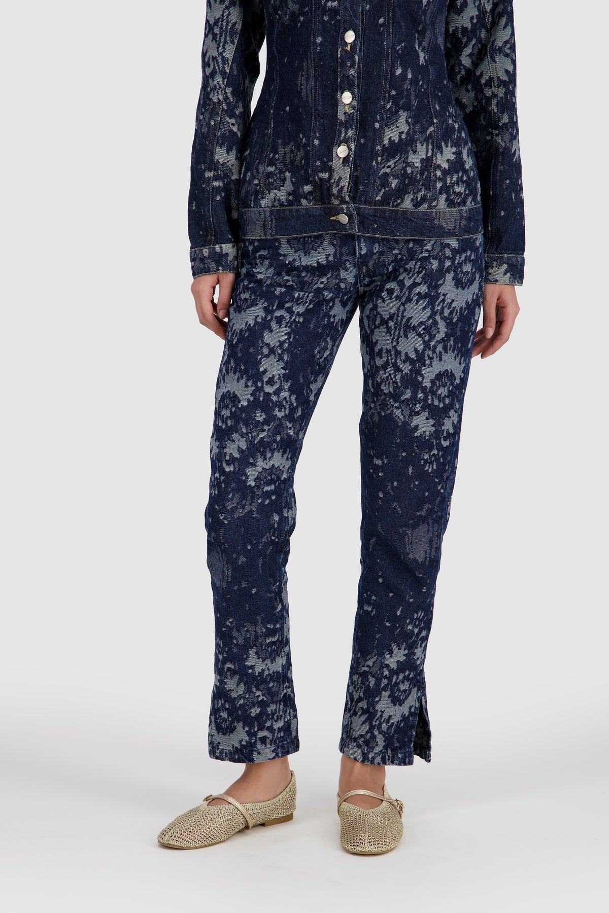 Jacquard Jeans -Midnight Blue
