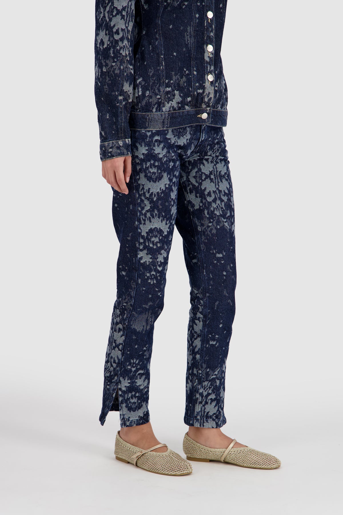 Jacquard Jeans -Midnight Blue
