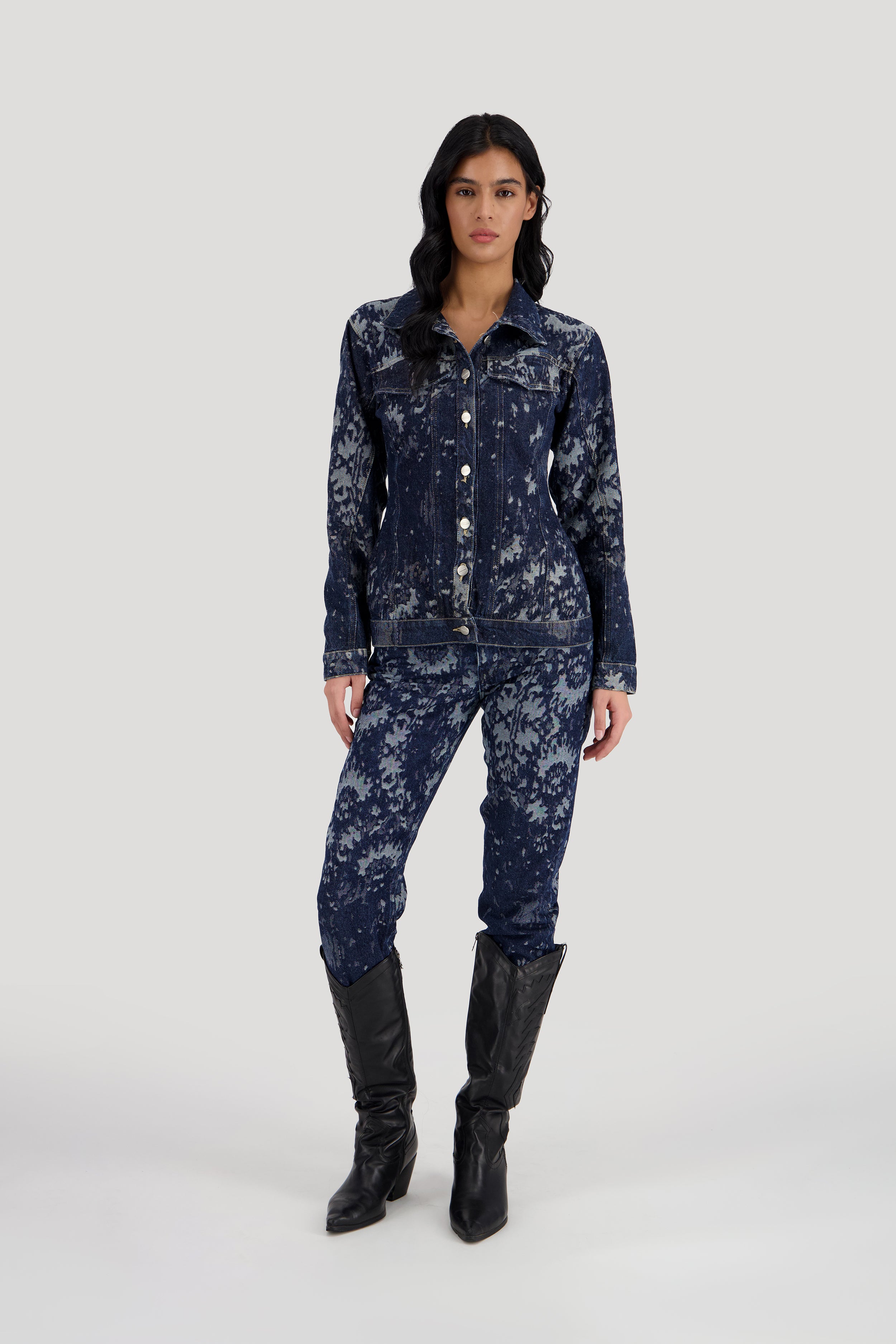 Jacquard Blazer -Midnight Blue
