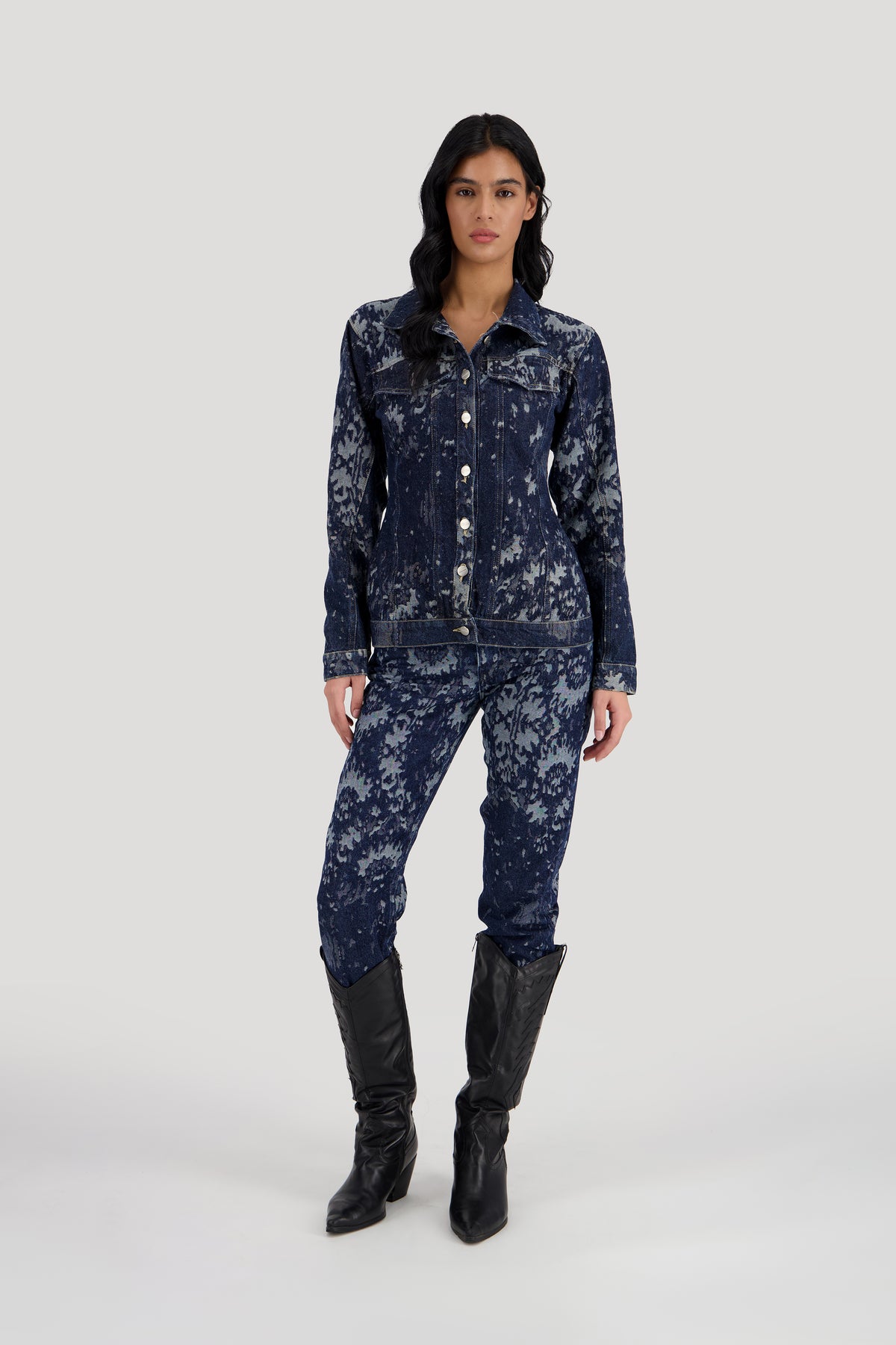 Jacquard Blazer -Midnight Blue