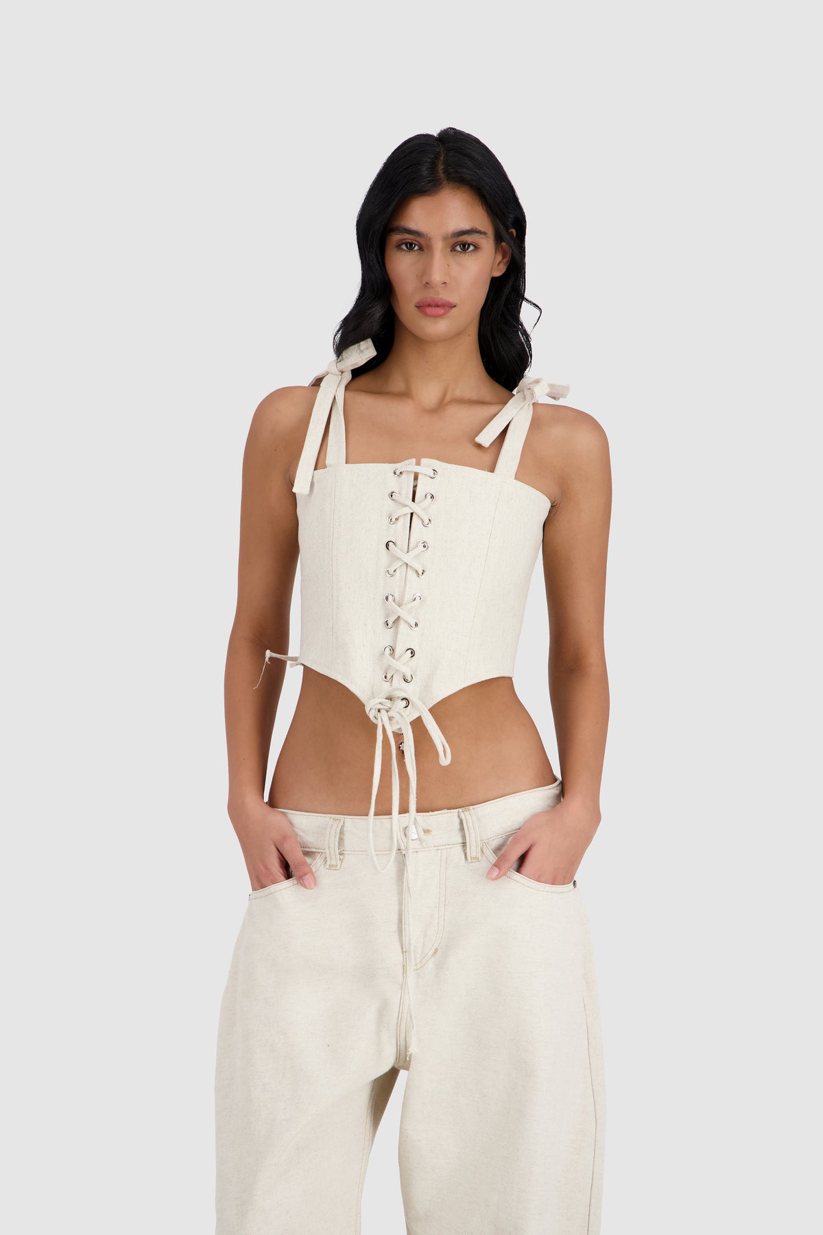 Pebble Corset -Cream
