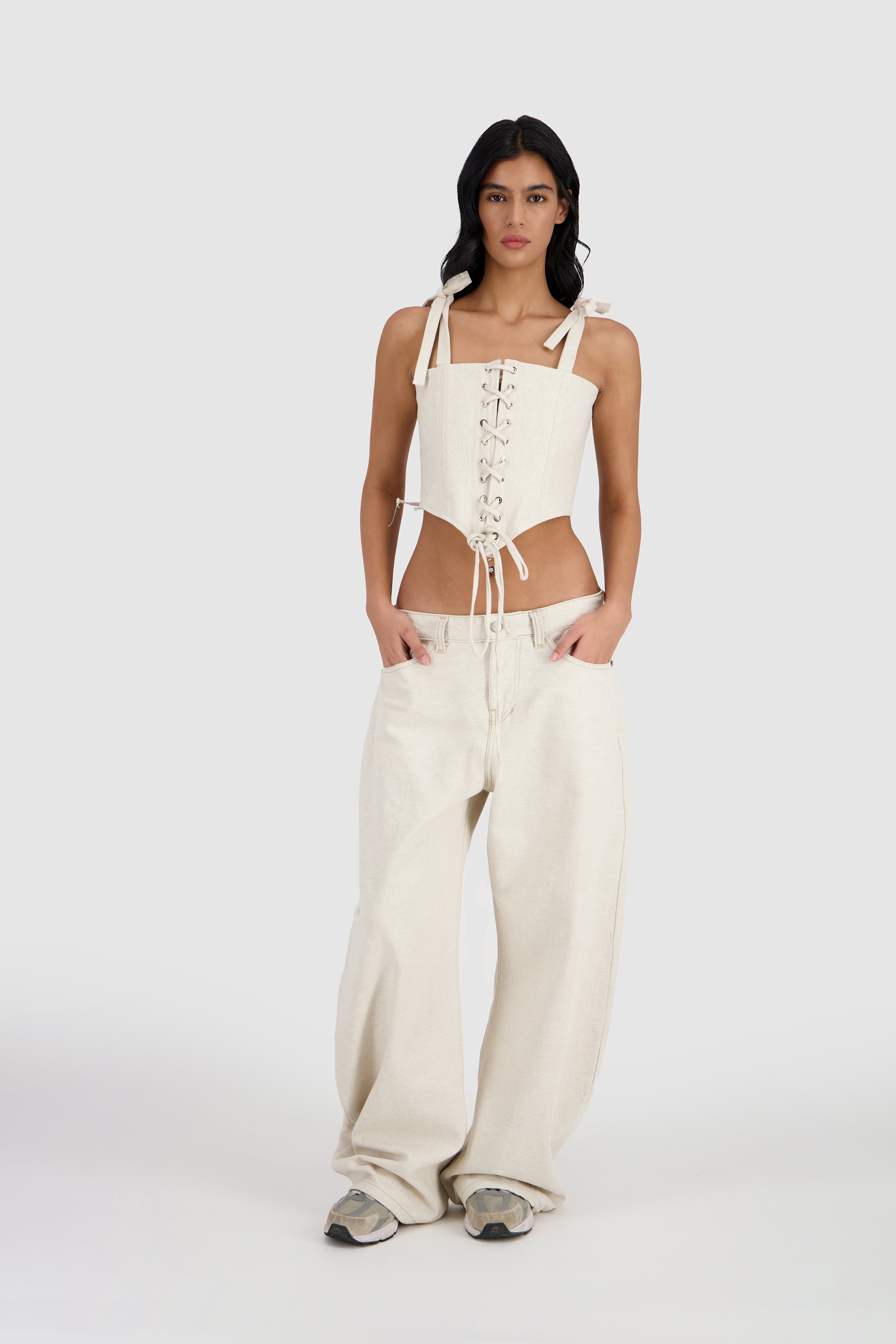 Pebble Corset -Cream