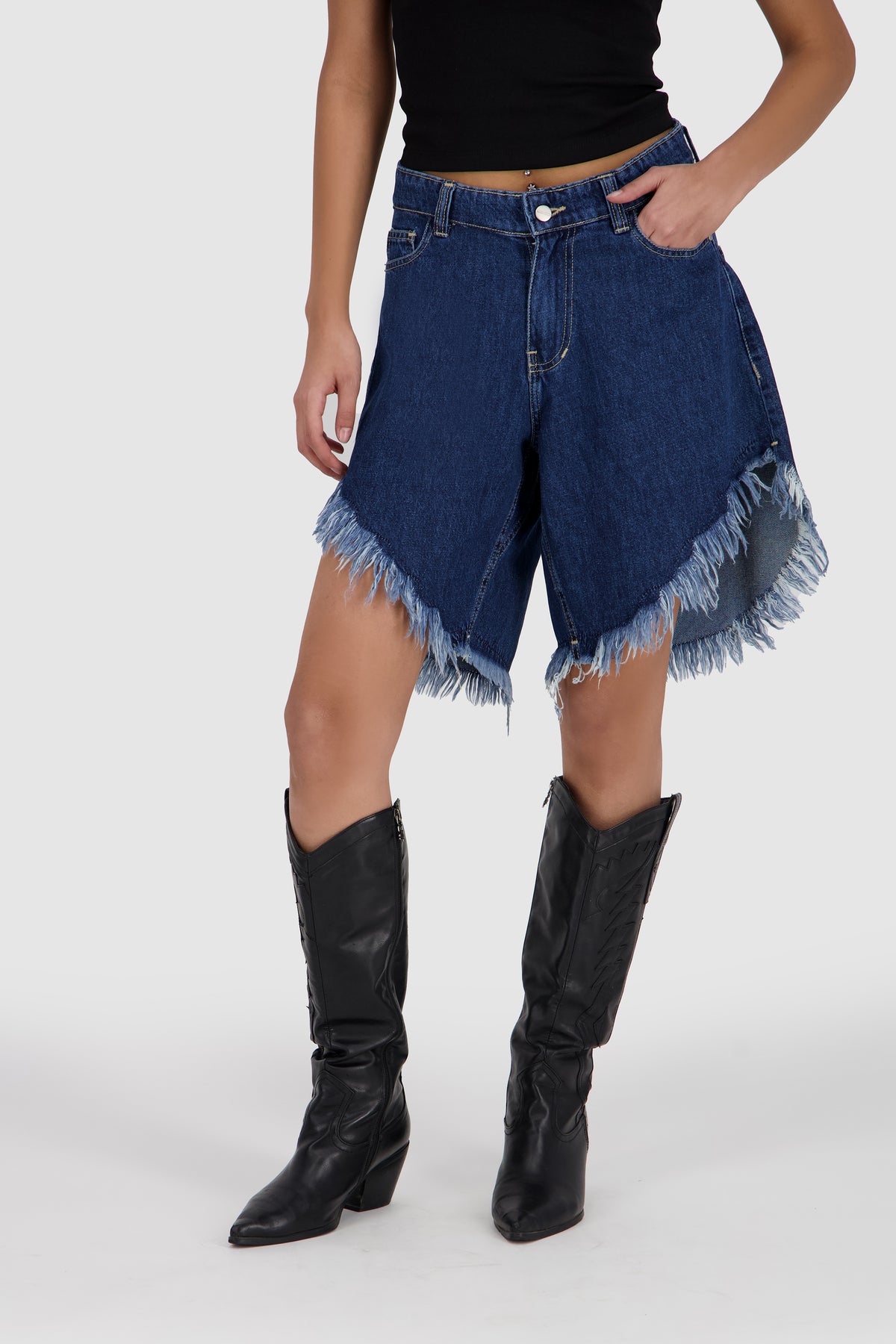 Fluffy Shorts -Indie Blue