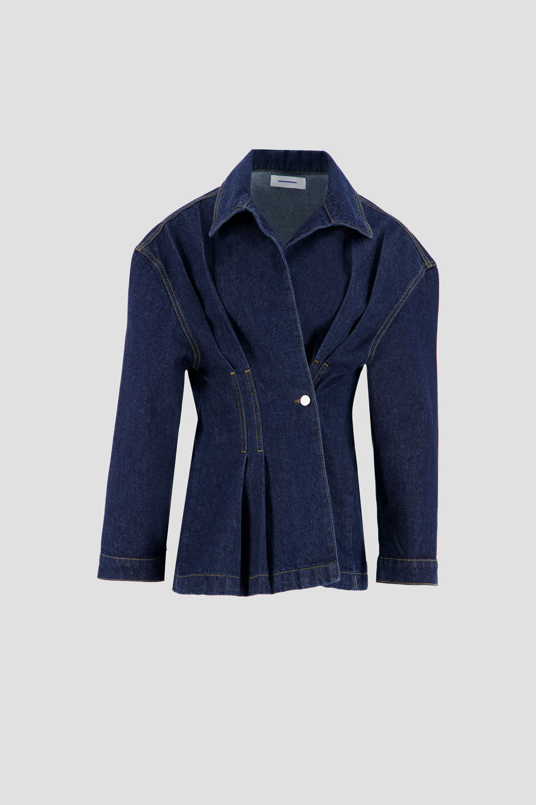 Denim Side Buttoned Shirt - Midnight Wash