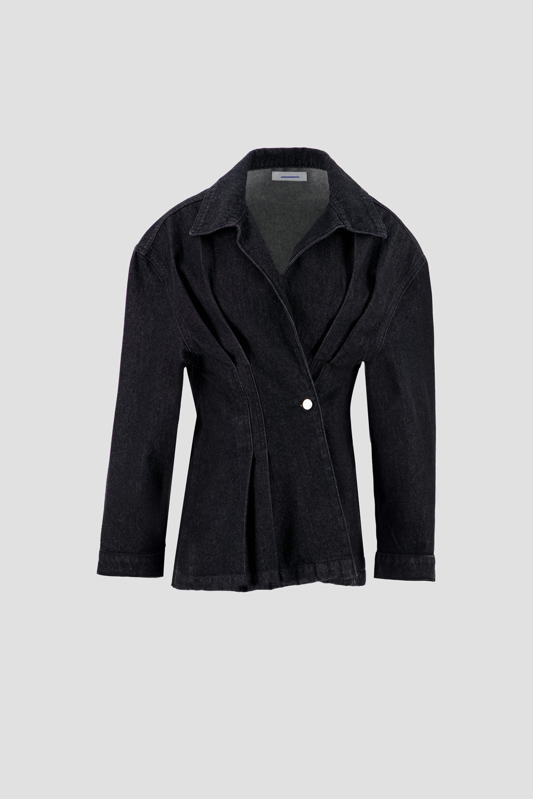 Denim Side Buttoned Shirt - Raw Black