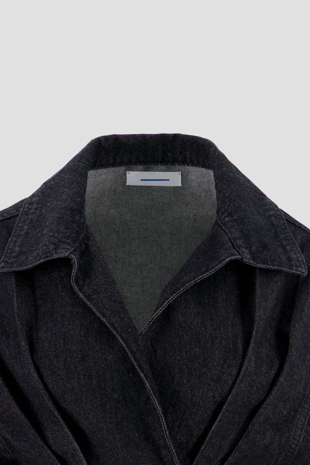 Denim Side Buttoned Shirt - Raw Black