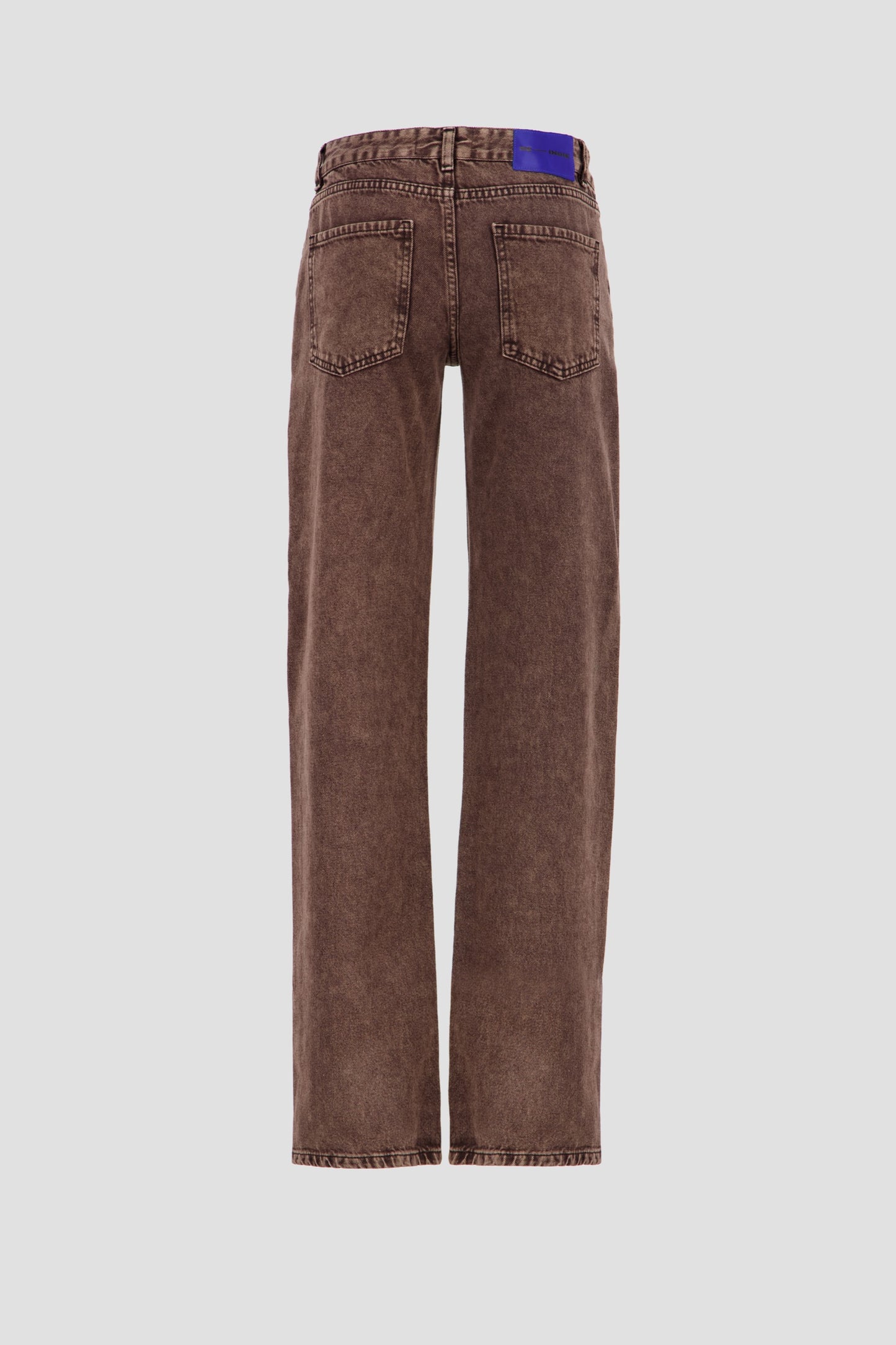 Straight Leg Jeans Chocolate Brown