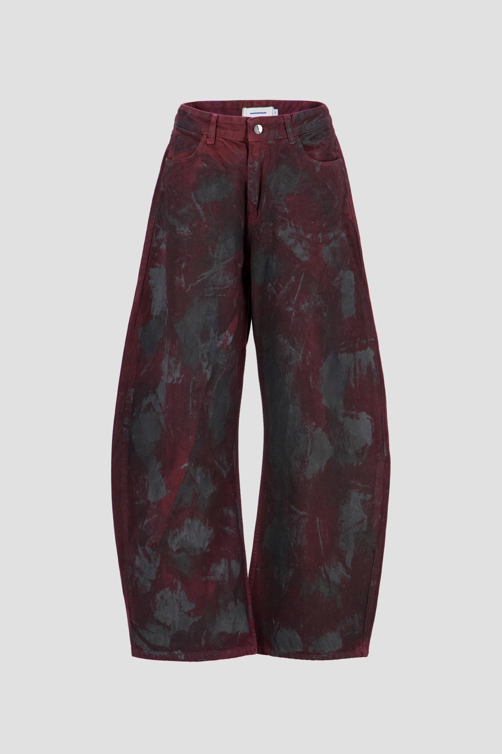 Barrel Jeans Burgundy Strokes