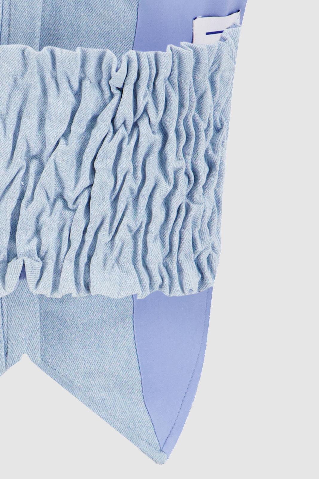 V-Stitched Corset -Sky Blue