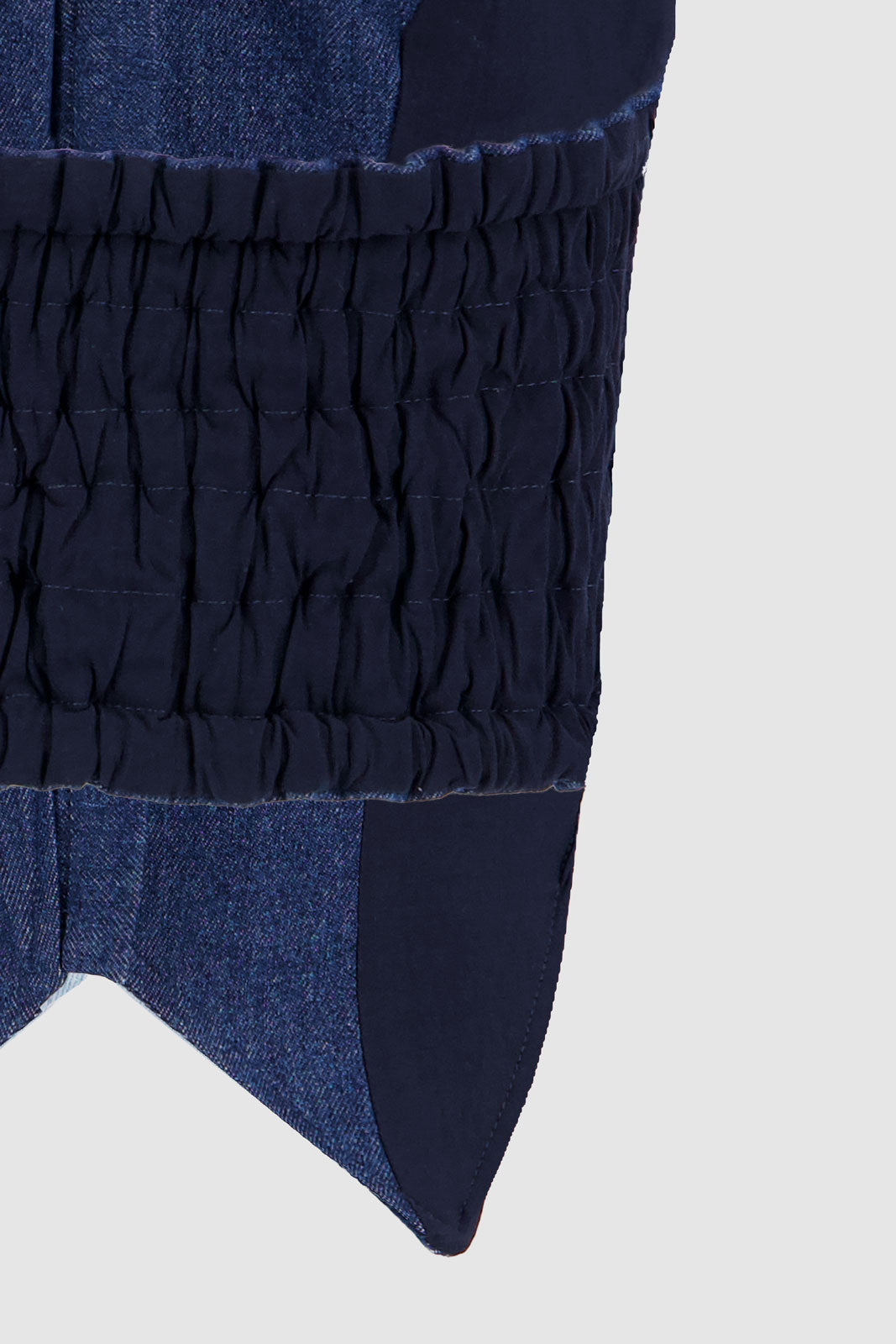 V-Stitched Corset -Navy Blue