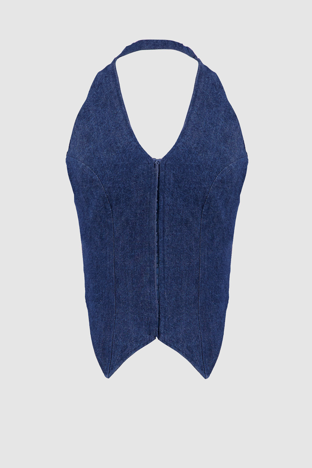 V-Stitched Corset -Navy Blue
