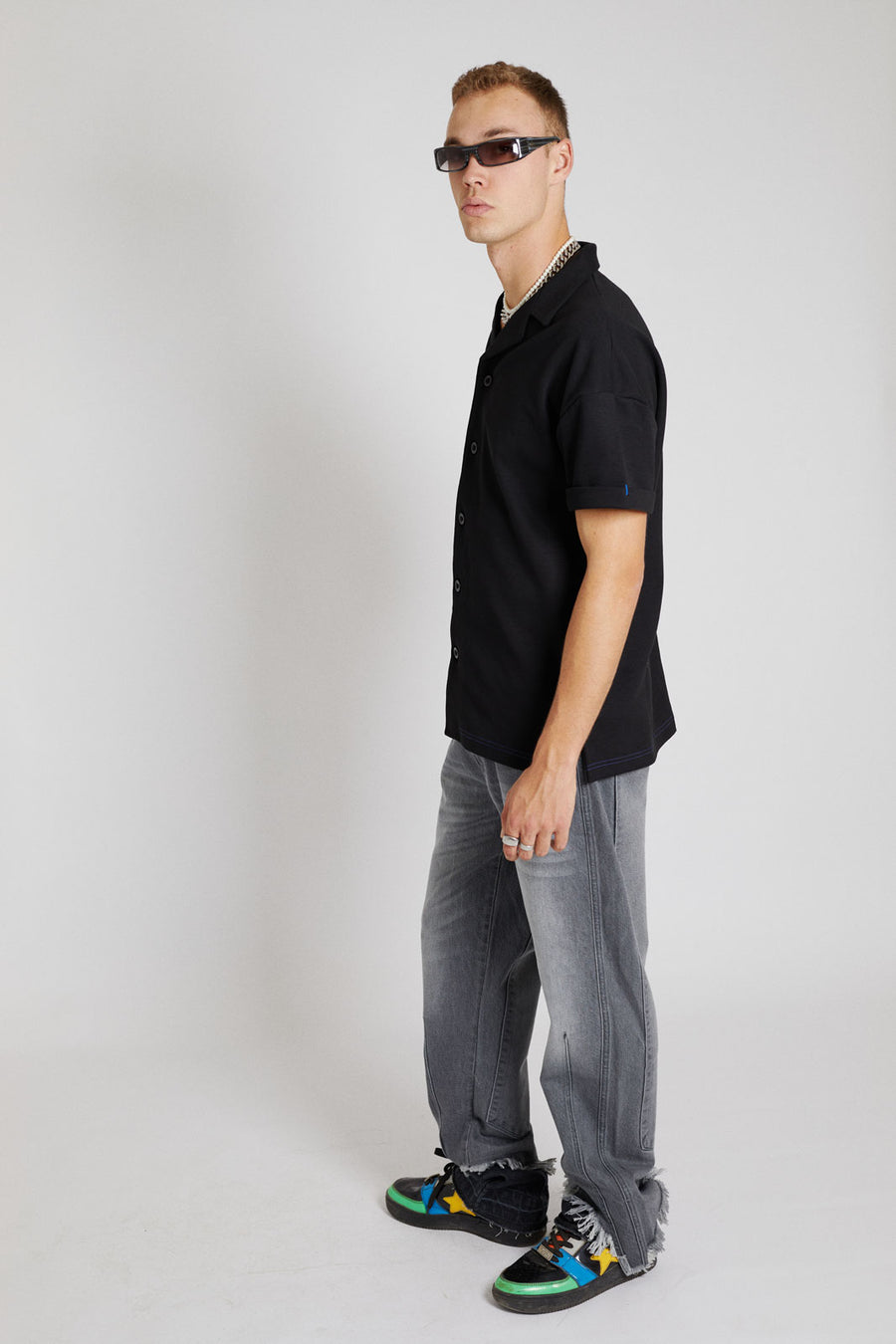 Relaxed Mens Jeans Grey