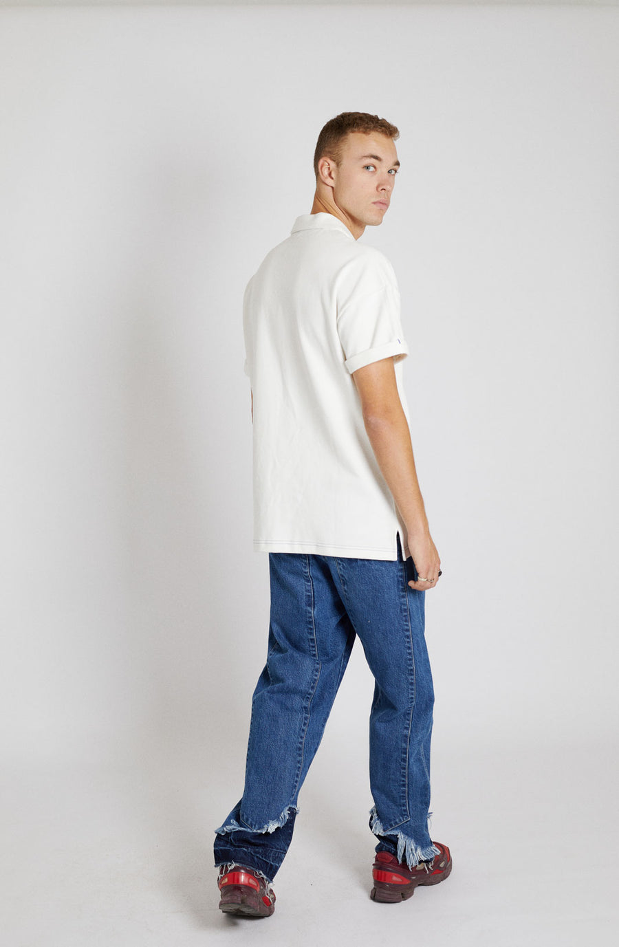 Relaxed Mens Jeans Blue Wash