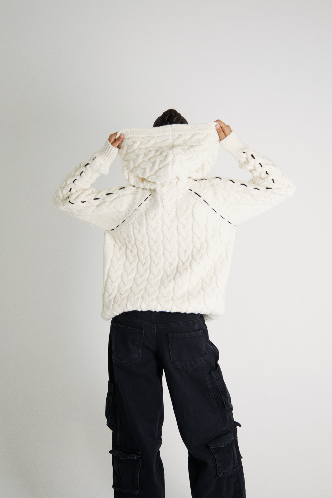 Cable Knit Pullover Cream