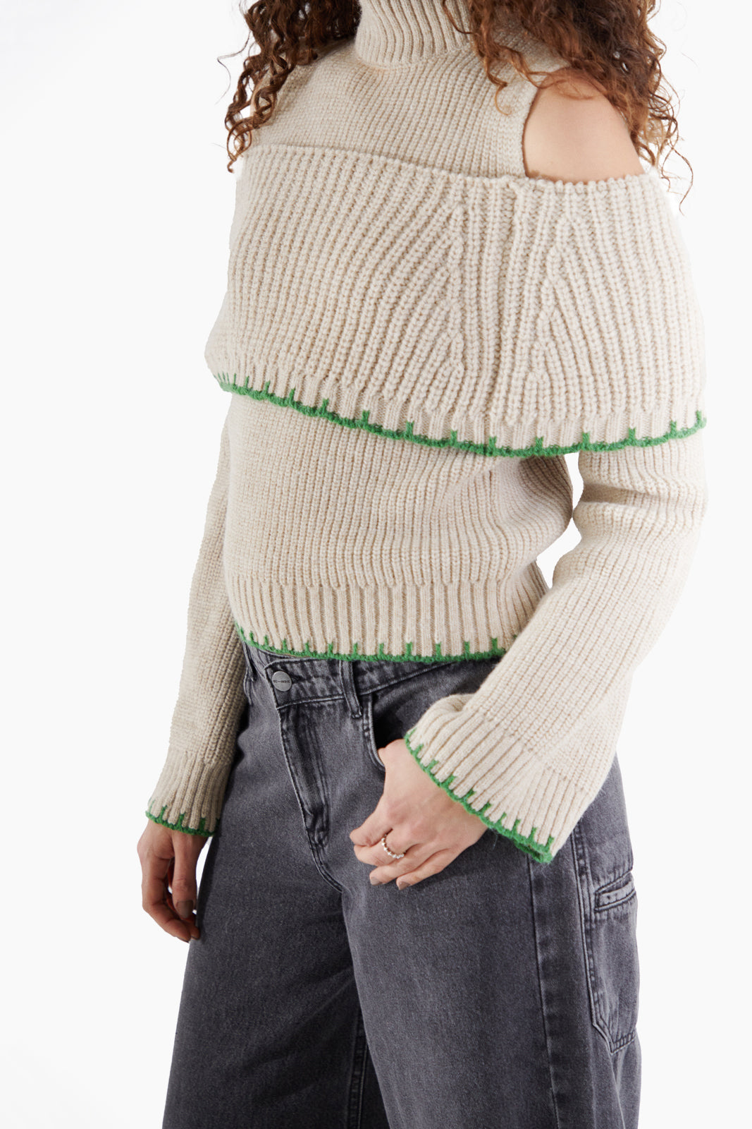 MisLayered Pullover Nude
