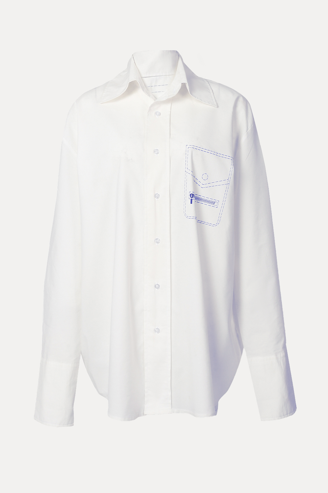 Exaggerated Shirt White