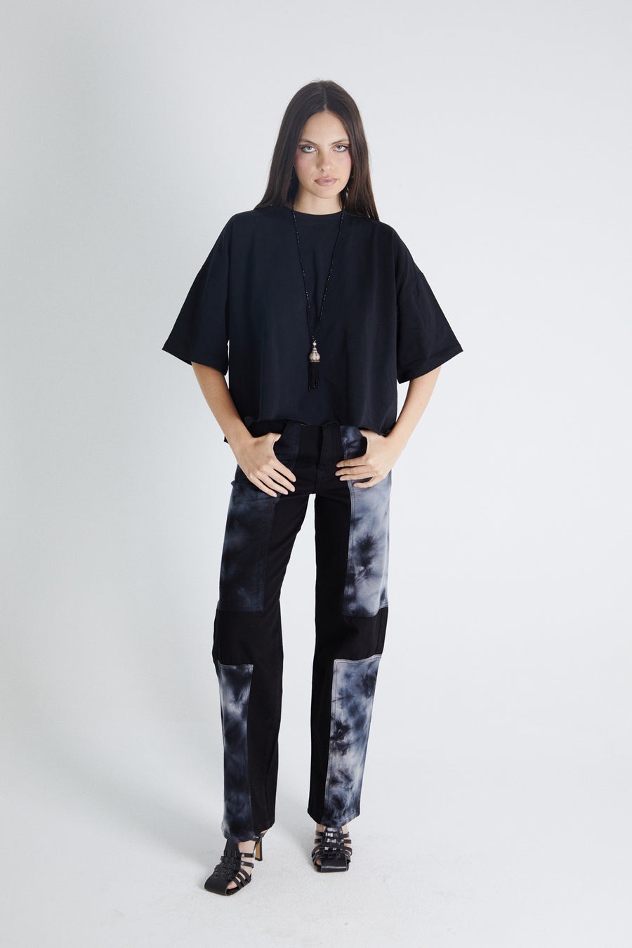 Cropped Tee Black