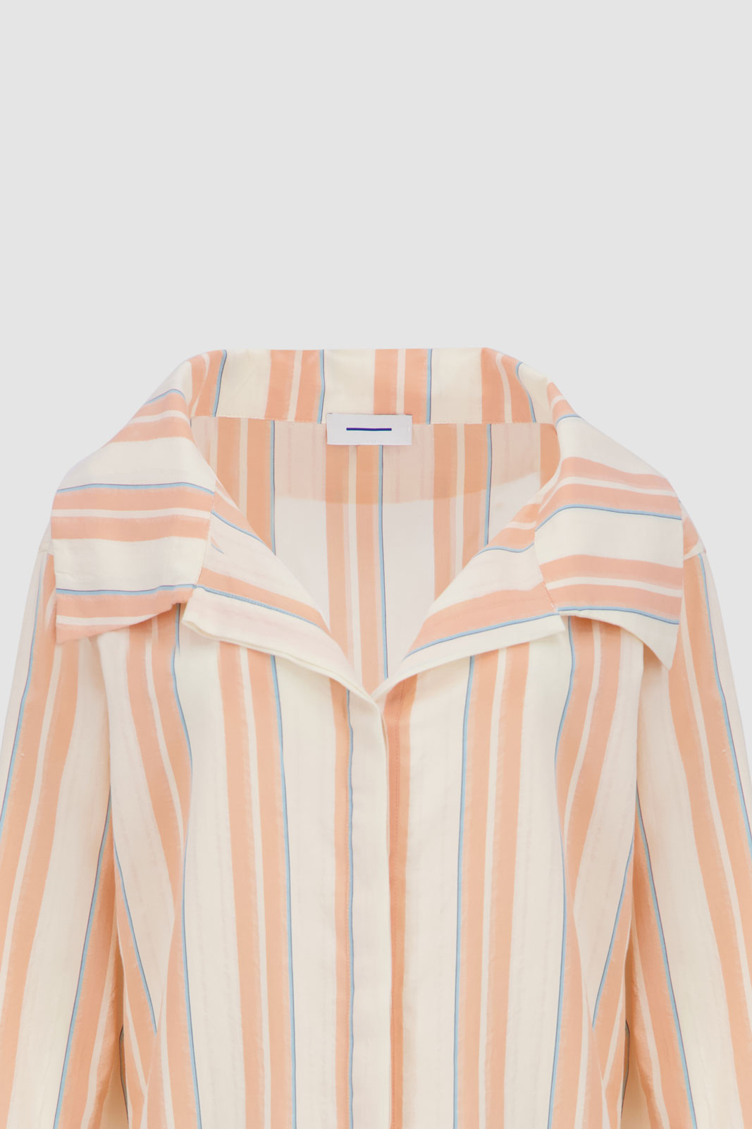 Striped Shirt -Peach Pinstripe