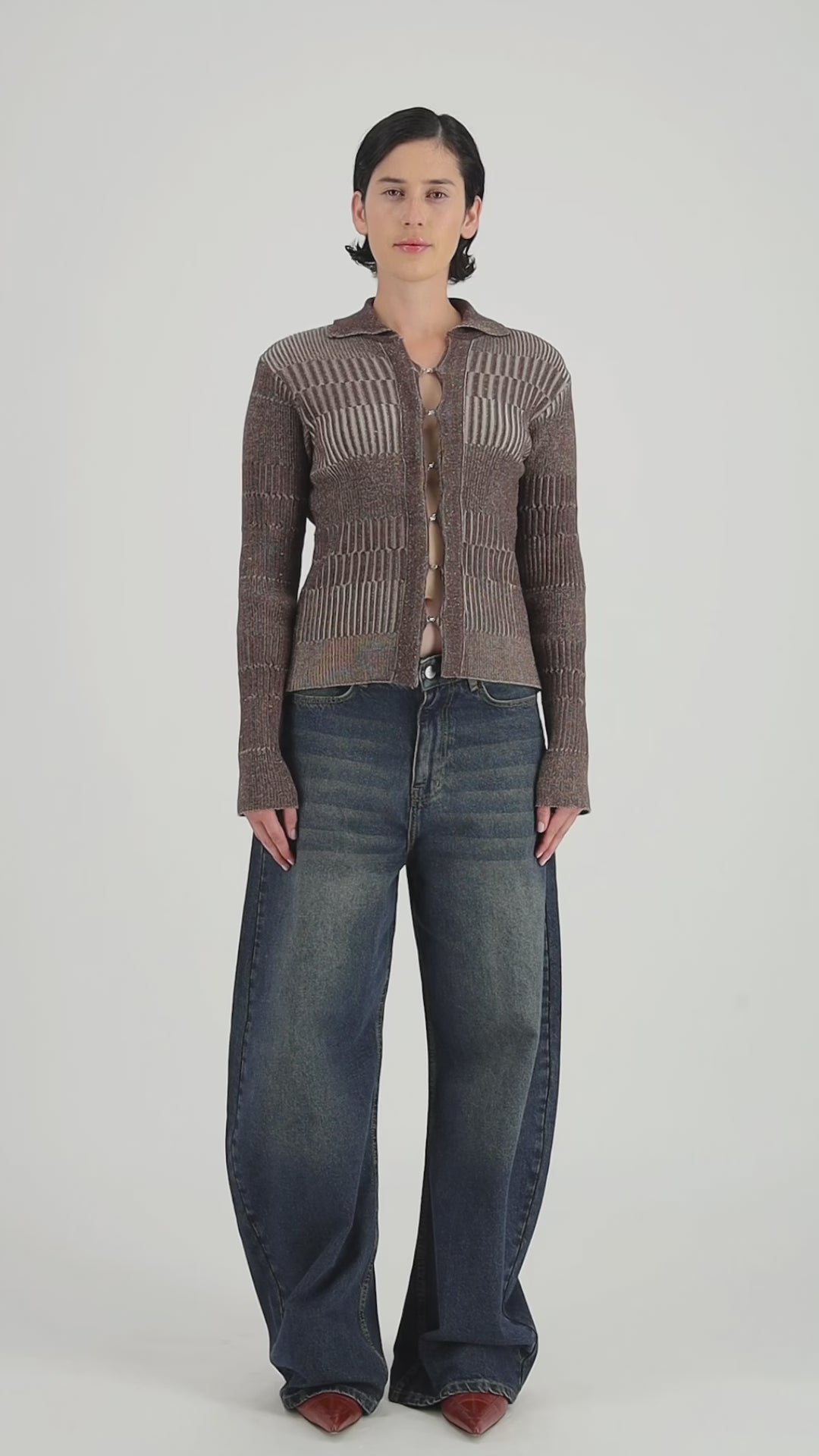 Hook & Eye Cardigan - Beige Tone