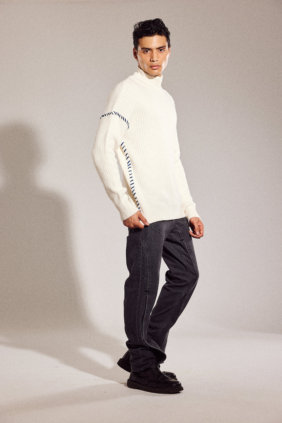 High Neck Jumper Off-White
